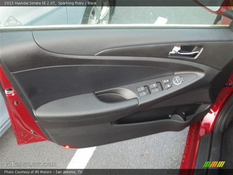 Sparkling Ruby / Black 2013 Hyundai Sonata SE 2.0T