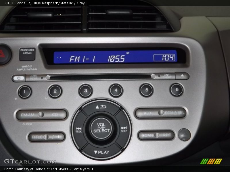 Blue Raspberry Metallic / Gray 2013 Honda Fit