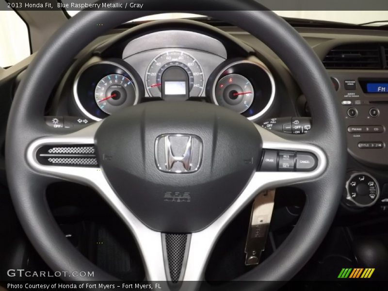Blue Raspberry Metallic / Gray 2013 Honda Fit