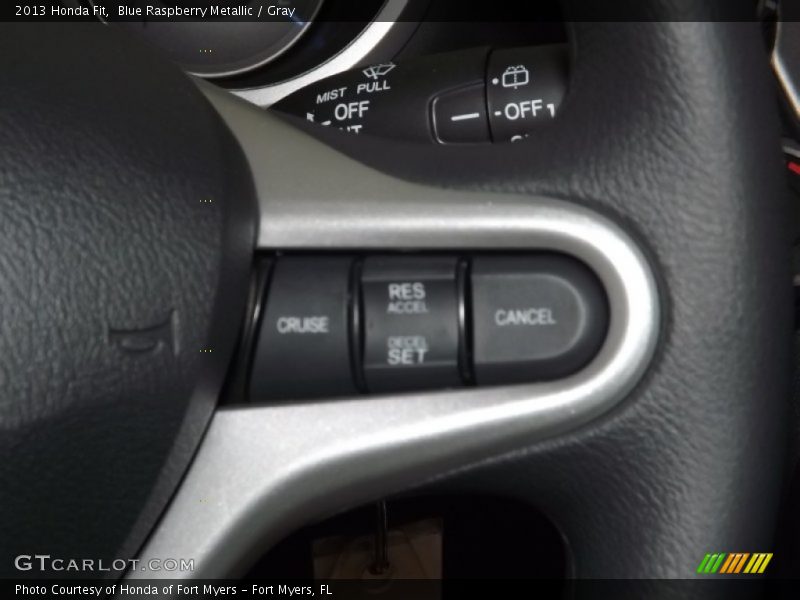 Blue Raspberry Metallic / Gray 2013 Honda Fit