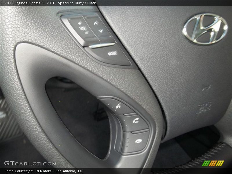 Sparkling Ruby / Black 2013 Hyundai Sonata SE 2.0T