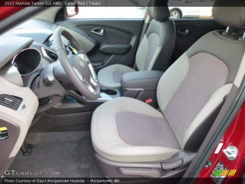 Garnet Red / Taupe 2013 Hyundai Tucson GLS AWD