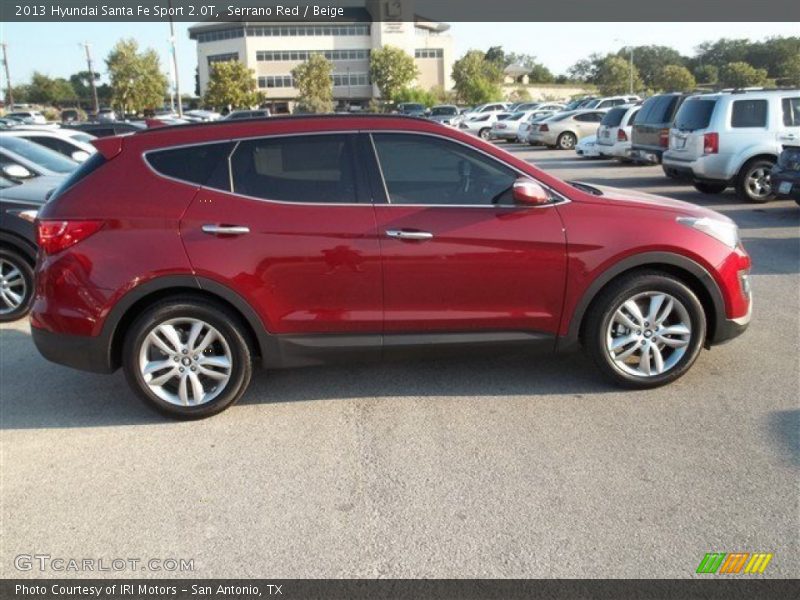 Serrano Red / Beige 2013 Hyundai Santa Fe Sport 2.0T