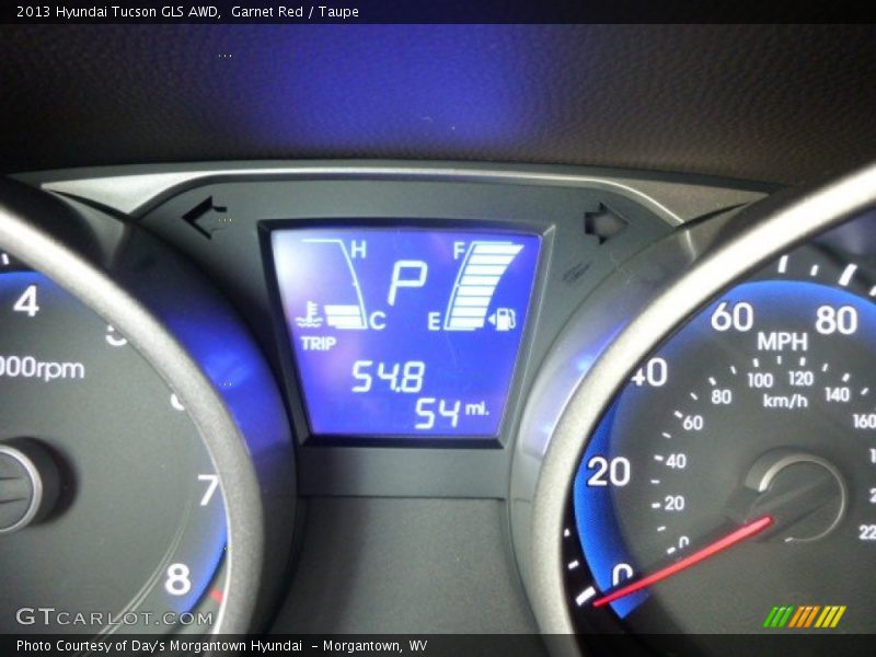 Garnet Red / Taupe 2013 Hyundai Tucson GLS AWD
