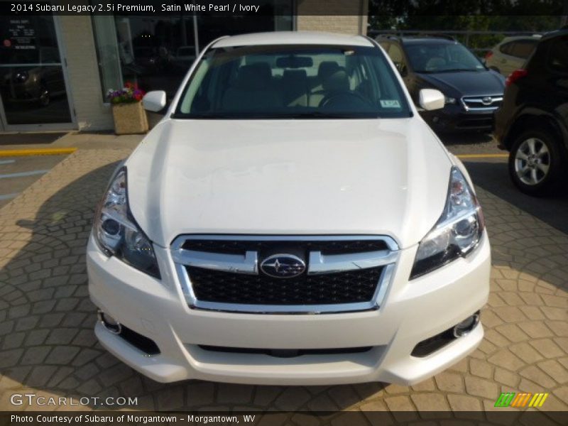 Satin White Pearl / Ivory 2014 Subaru Legacy 2.5i Premium