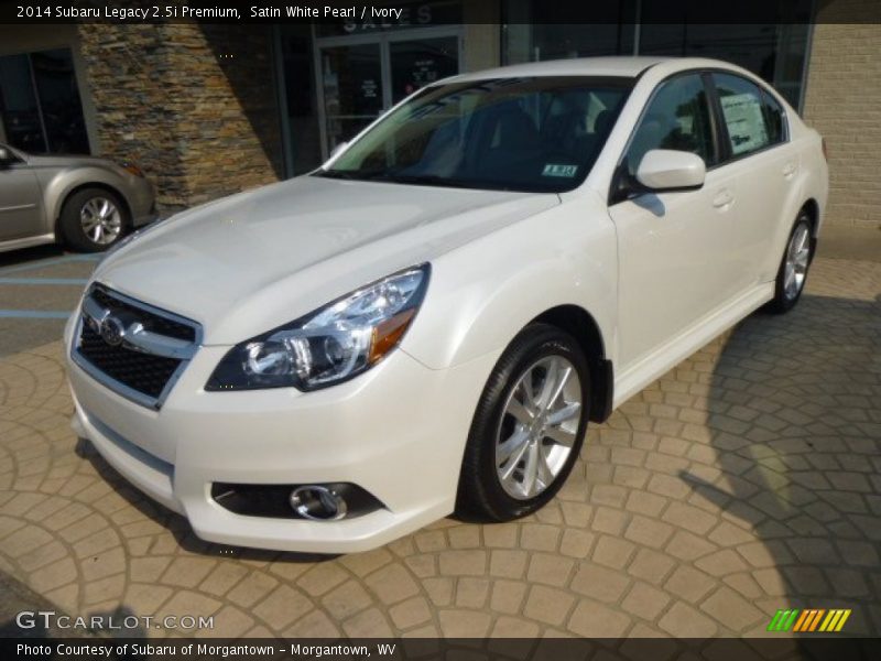 Satin White Pearl / Ivory 2014 Subaru Legacy 2.5i Premium
