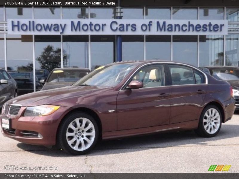 Barrique Red Metallic / Beige 2006 BMW 3 Series 330xi Sedan