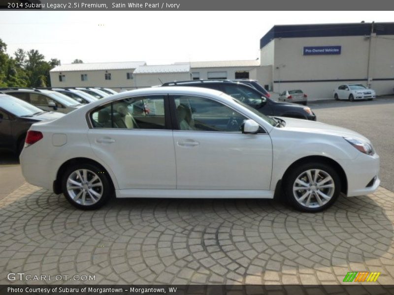 Satin White Pearl / Ivory 2014 Subaru Legacy 2.5i Premium