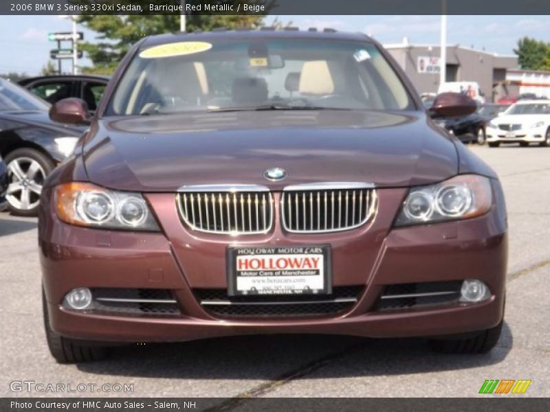 Barrique Red Metallic / Beige 2006 BMW 3 Series 330xi Sedan