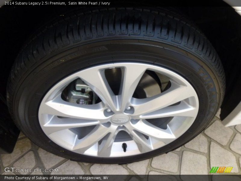 Satin White Pearl / Ivory 2014 Subaru Legacy 2.5i Premium