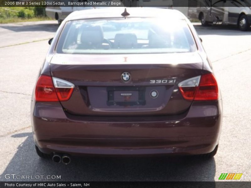 Barrique Red Metallic / Beige 2006 BMW 3 Series 330xi Sedan