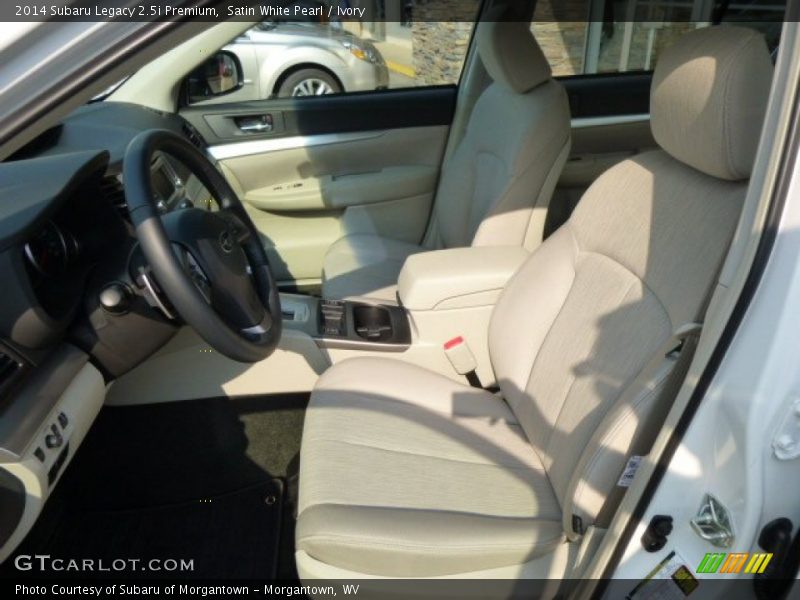 Satin White Pearl / Ivory 2014 Subaru Legacy 2.5i Premium
