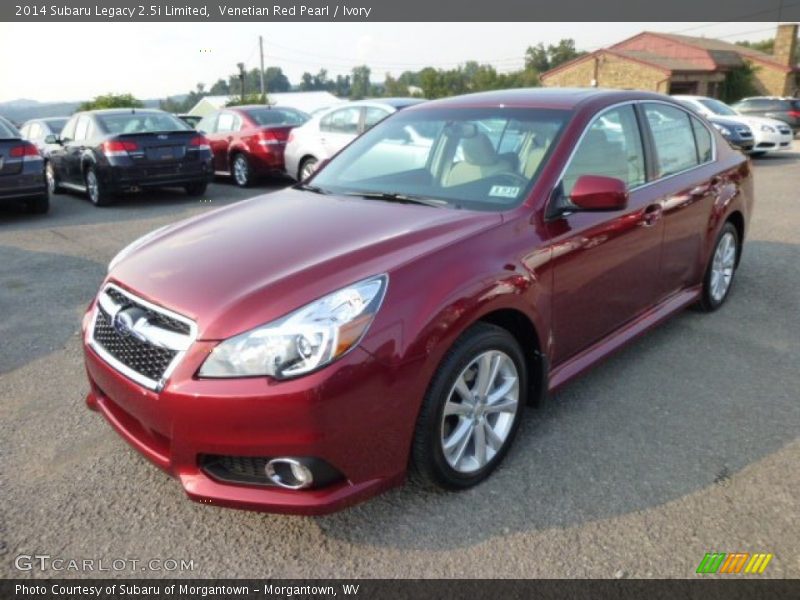 Venetian Red Pearl / Ivory 2014 Subaru Legacy 2.5i Limited