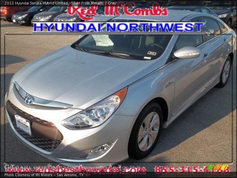 Silver Frost Metallic / Gray 2013 Hyundai Sonata Hybrid Limited
