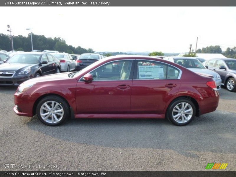 Venetian Red Pearl / Ivory 2014 Subaru Legacy 2.5i Limited