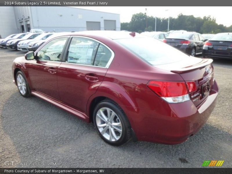 Venetian Red Pearl / Ivory 2014 Subaru Legacy 2.5i Limited