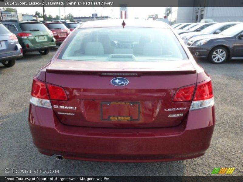 Venetian Red Pearl / Ivory 2014 Subaru Legacy 2.5i Limited