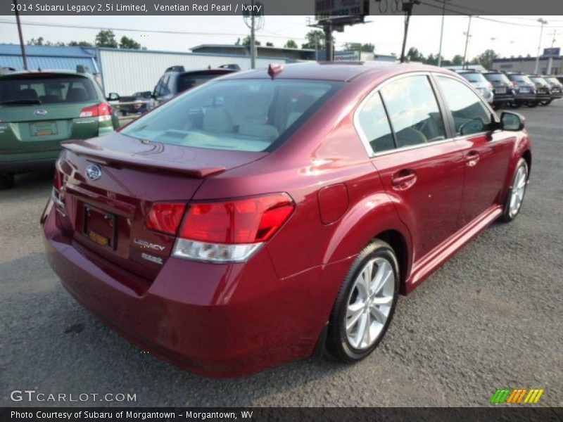 Venetian Red Pearl / Ivory 2014 Subaru Legacy 2.5i Limited