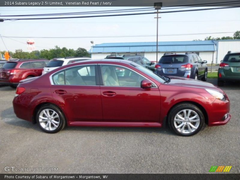 Venetian Red Pearl / Ivory 2014 Subaru Legacy 2.5i Limited