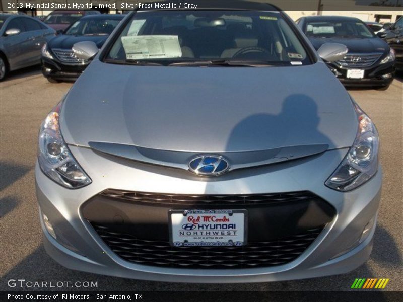 Silver Frost Metallic / Gray 2013 Hyundai Sonata Hybrid Limited