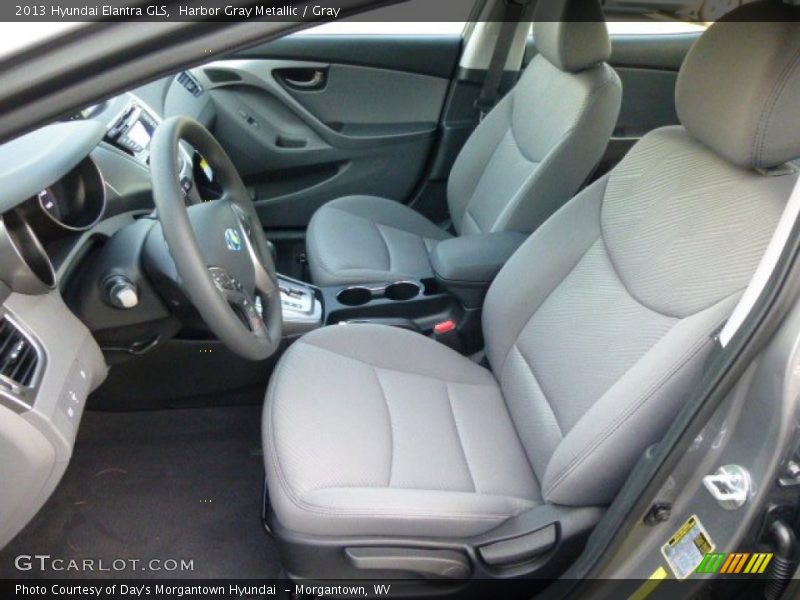 Harbor Gray Metallic / Gray 2013 Hyundai Elantra GLS