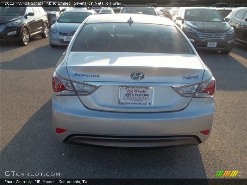 Silver Frost Metallic / Gray 2013 Hyundai Sonata Hybrid Limited
