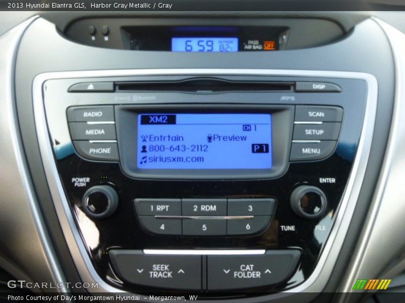 Harbor Gray Metallic / Gray 2013 Hyundai Elantra GLS