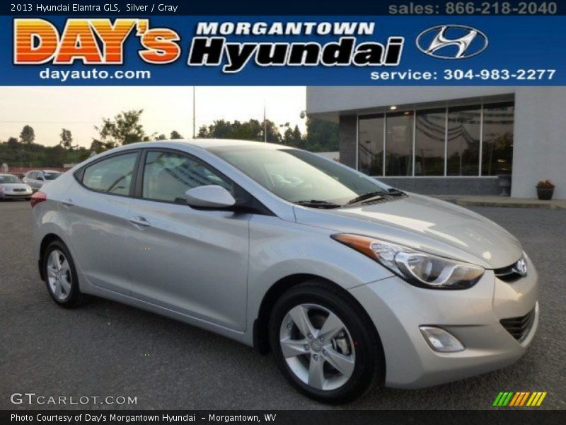 Silver / Gray 2013 Hyundai Elantra GLS