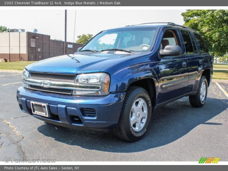 Indigo Blue Metallic / Medium Oak 2003 Chevrolet TrailBlazer LS 4x4