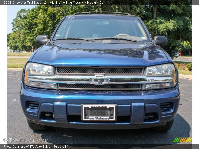 Indigo Blue Metallic / Medium Oak 2003 Chevrolet TrailBlazer LS 4x4