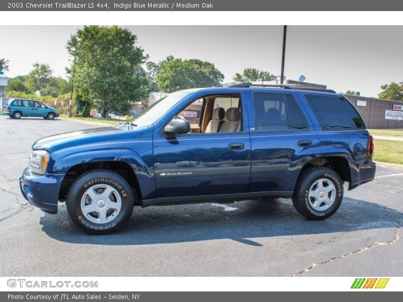 Indigo Blue Metallic / Medium Oak 2003 Chevrolet TrailBlazer LS 4x4