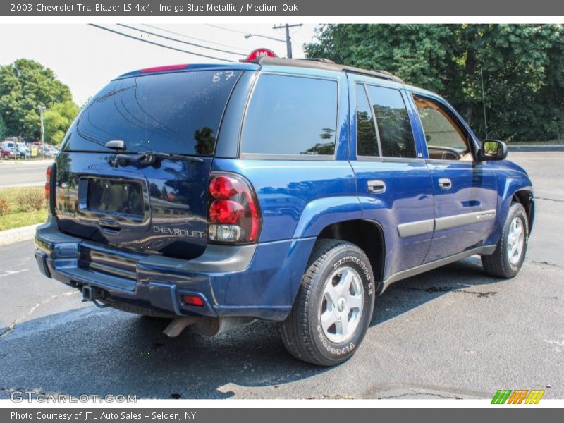 Indigo Blue Metallic / Medium Oak 2003 Chevrolet TrailBlazer LS 4x4