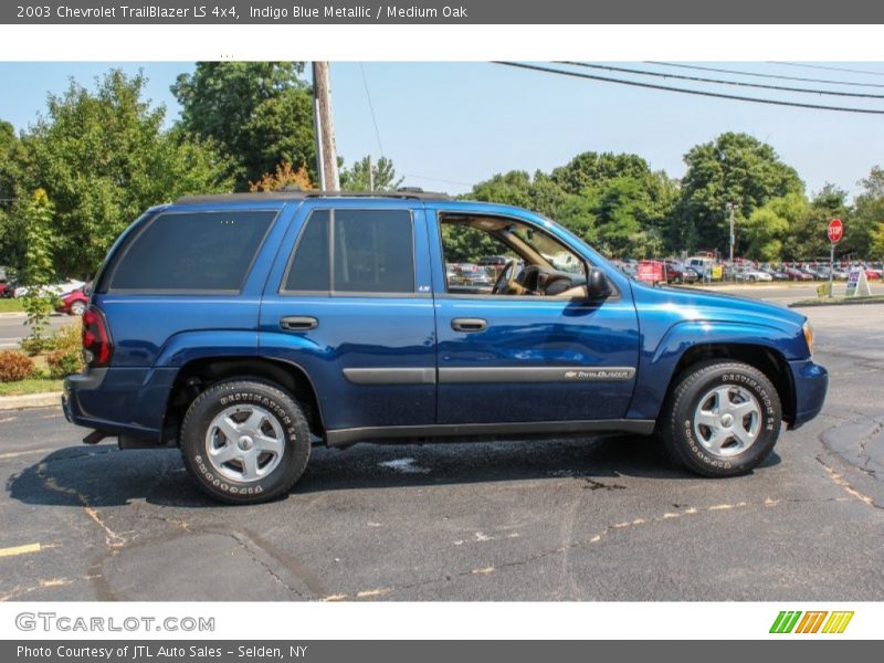 Indigo Blue Metallic / Medium Oak 2003 Chevrolet TrailBlazer LS 4x4
