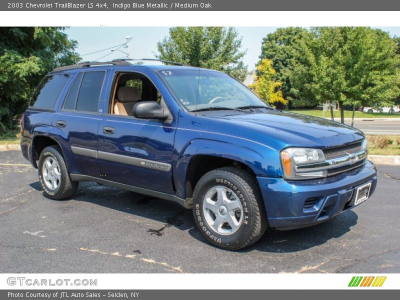 Indigo Blue Metallic / Medium Oak 2003 Chevrolet TrailBlazer LS 4x4