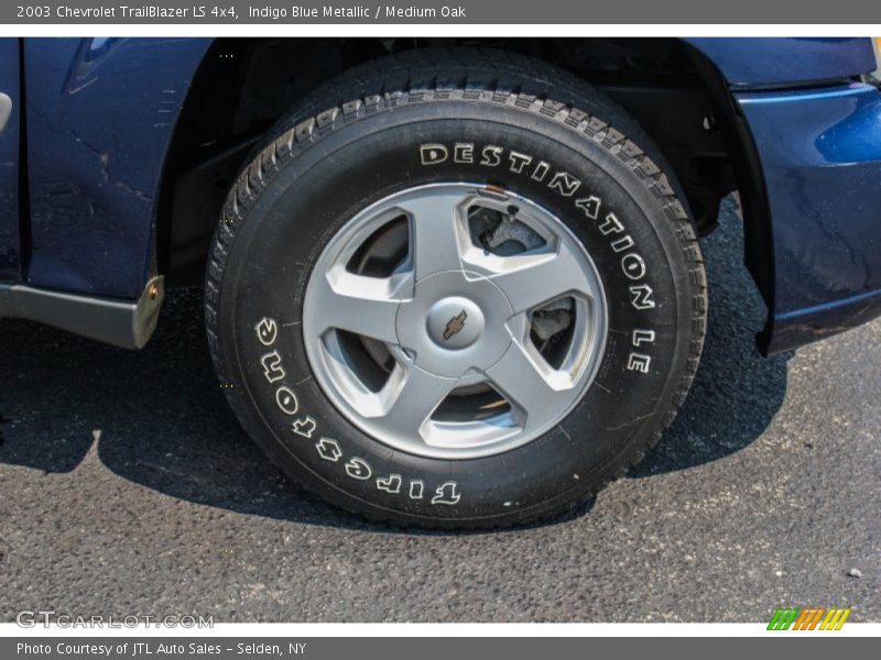 Indigo Blue Metallic / Medium Oak 2003 Chevrolet TrailBlazer LS 4x4