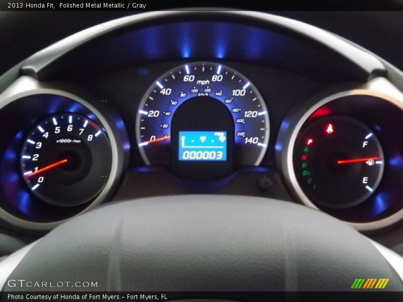 Polished Metal Metallic / Gray 2013 Honda Fit