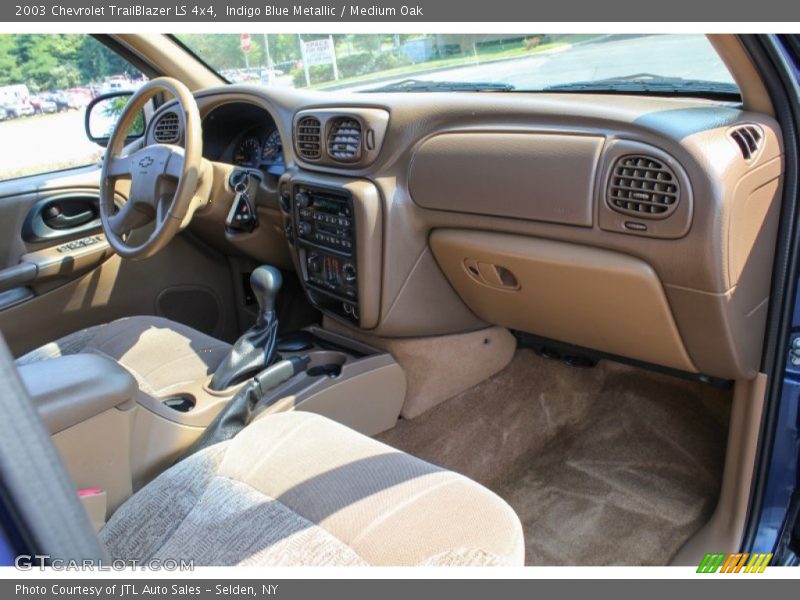 Indigo Blue Metallic / Medium Oak 2003 Chevrolet TrailBlazer LS 4x4