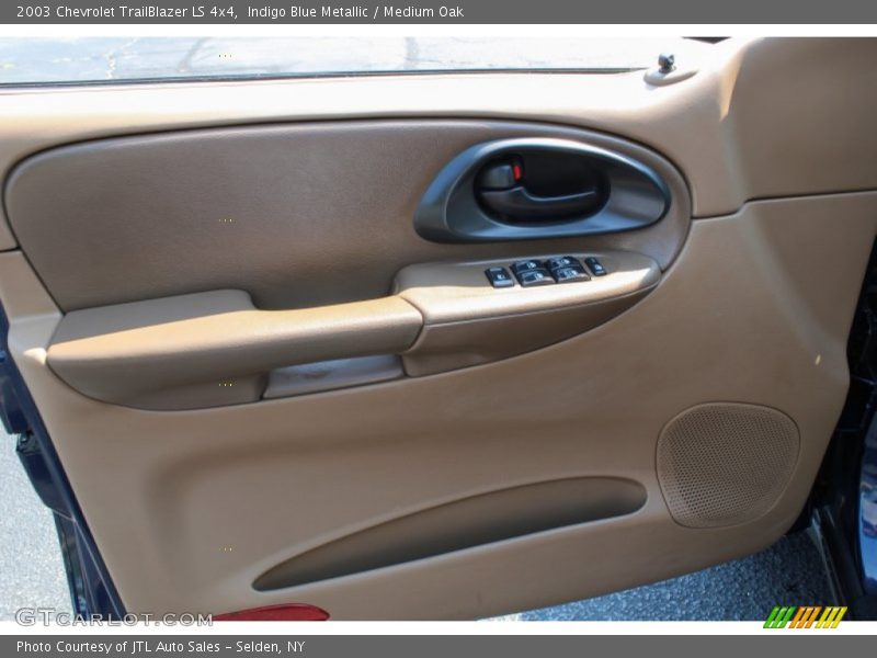 Indigo Blue Metallic / Medium Oak 2003 Chevrolet TrailBlazer LS 4x4