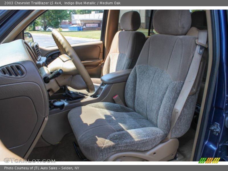Indigo Blue Metallic / Medium Oak 2003 Chevrolet TrailBlazer LS 4x4