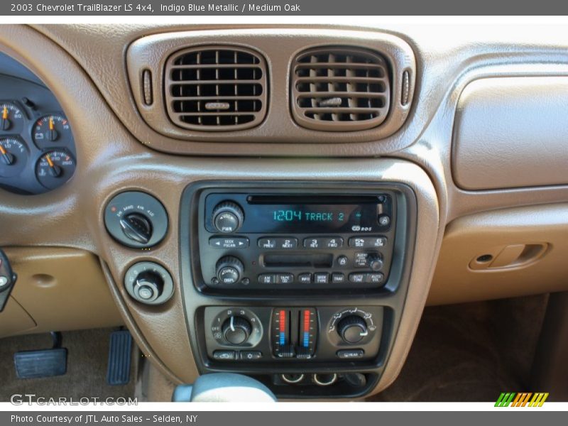 Indigo Blue Metallic / Medium Oak 2003 Chevrolet TrailBlazer LS 4x4