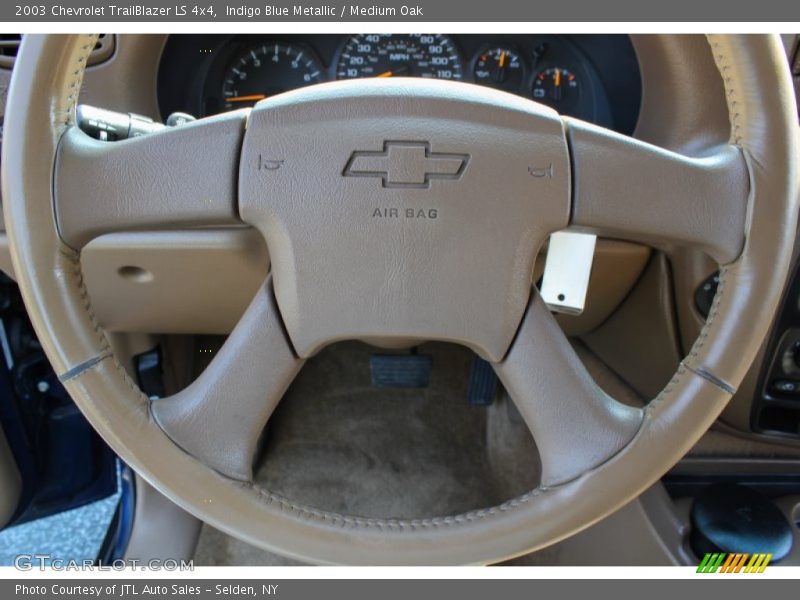 Indigo Blue Metallic / Medium Oak 2003 Chevrolet TrailBlazer LS 4x4