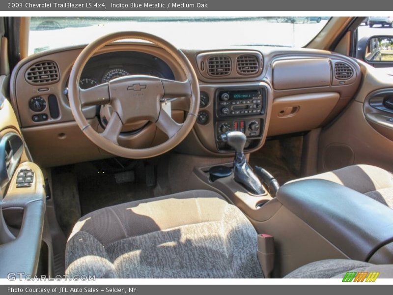 Indigo Blue Metallic / Medium Oak 2003 Chevrolet TrailBlazer LS 4x4