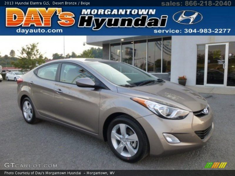Desert Bronze / Beige 2013 Hyundai Elantra GLS