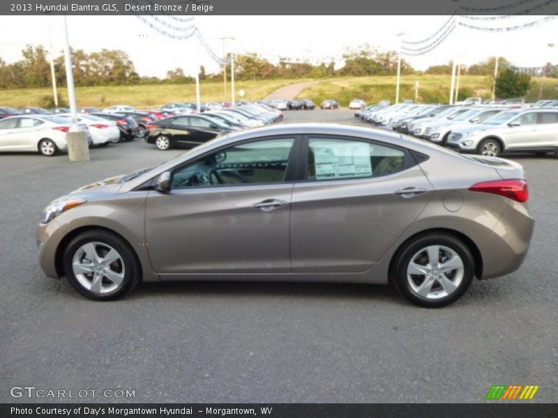 Desert Bronze / Beige 2013 Hyundai Elantra GLS