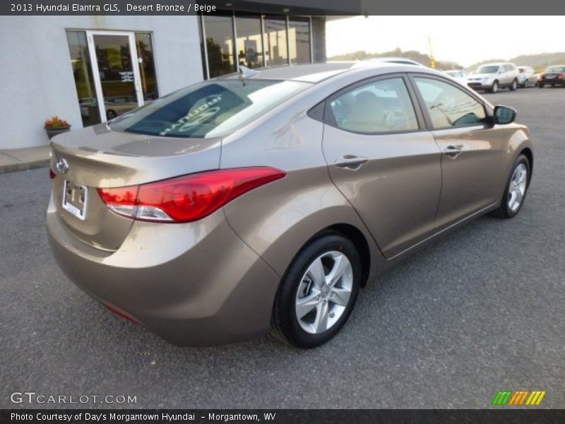 Desert Bronze / Beige 2013 Hyundai Elantra GLS