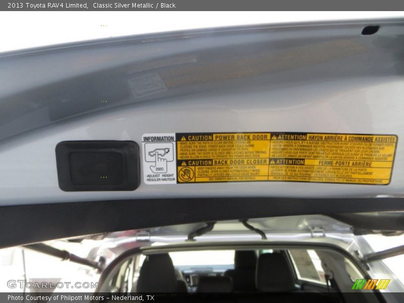 Classic Silver Metallic / Black 2013 Toyota RAV4 Limited