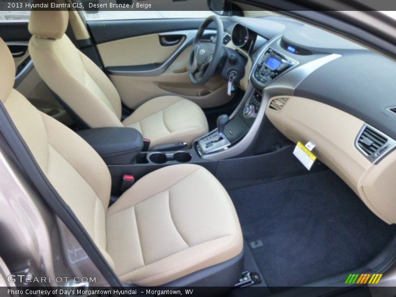Desert Bronze / Beige 2013 Hyundai Elantra GLS