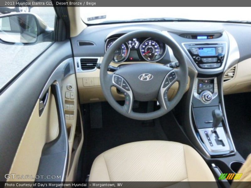 Desert Bronze / Beige 2013 Hyundai Elantra GLS