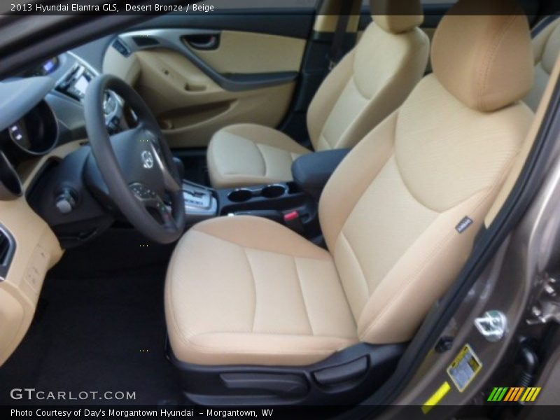 Desert Bronze / Beige 2013 Hyundai Elantra GLS