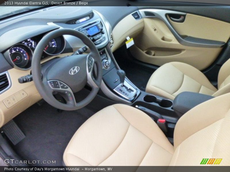 Desert Bronze / Beige 2013 Hyundai Elantra GLS